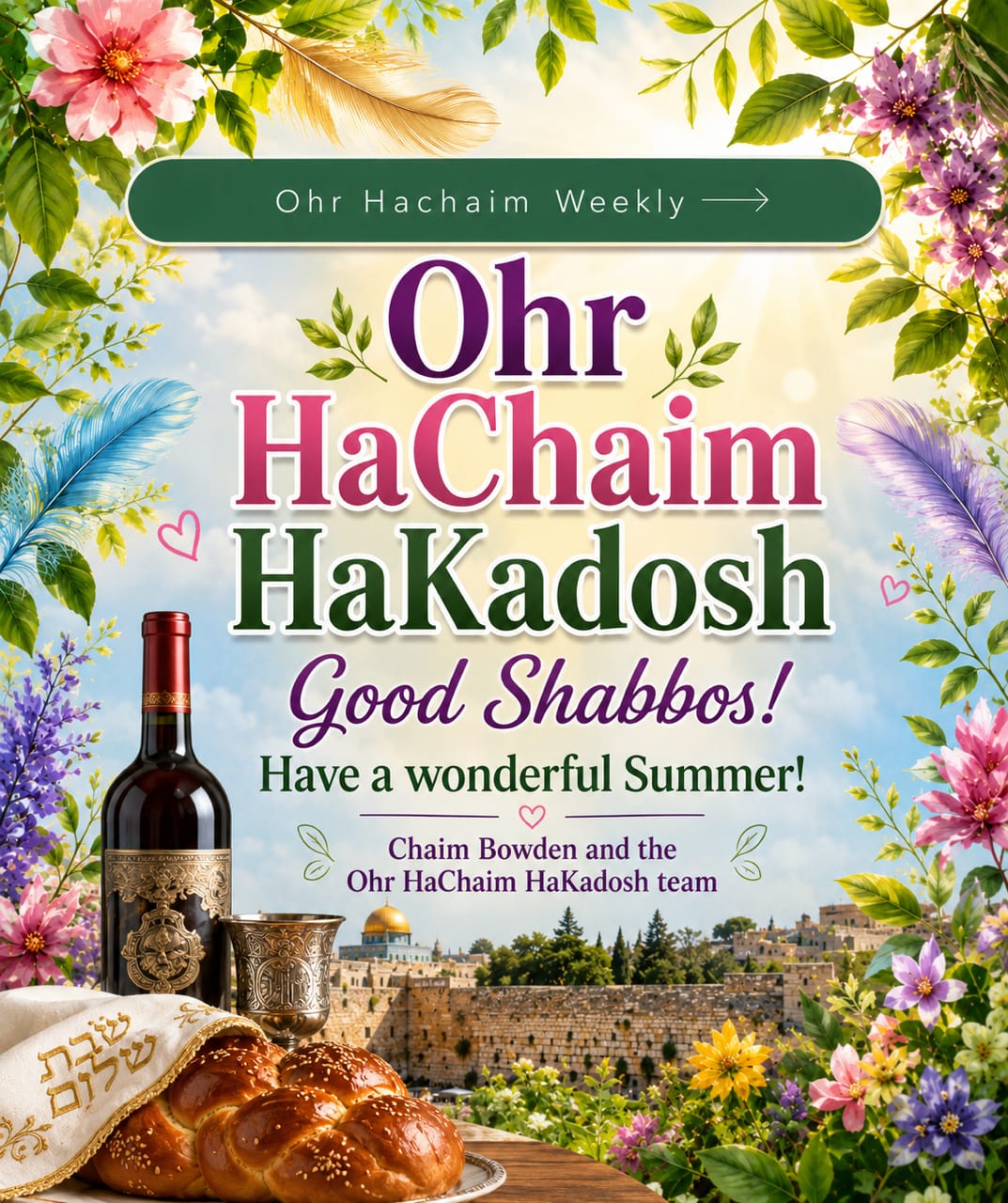 Ohr HaChaim HaKadosh Gems - Rabbi Chaim Bowden