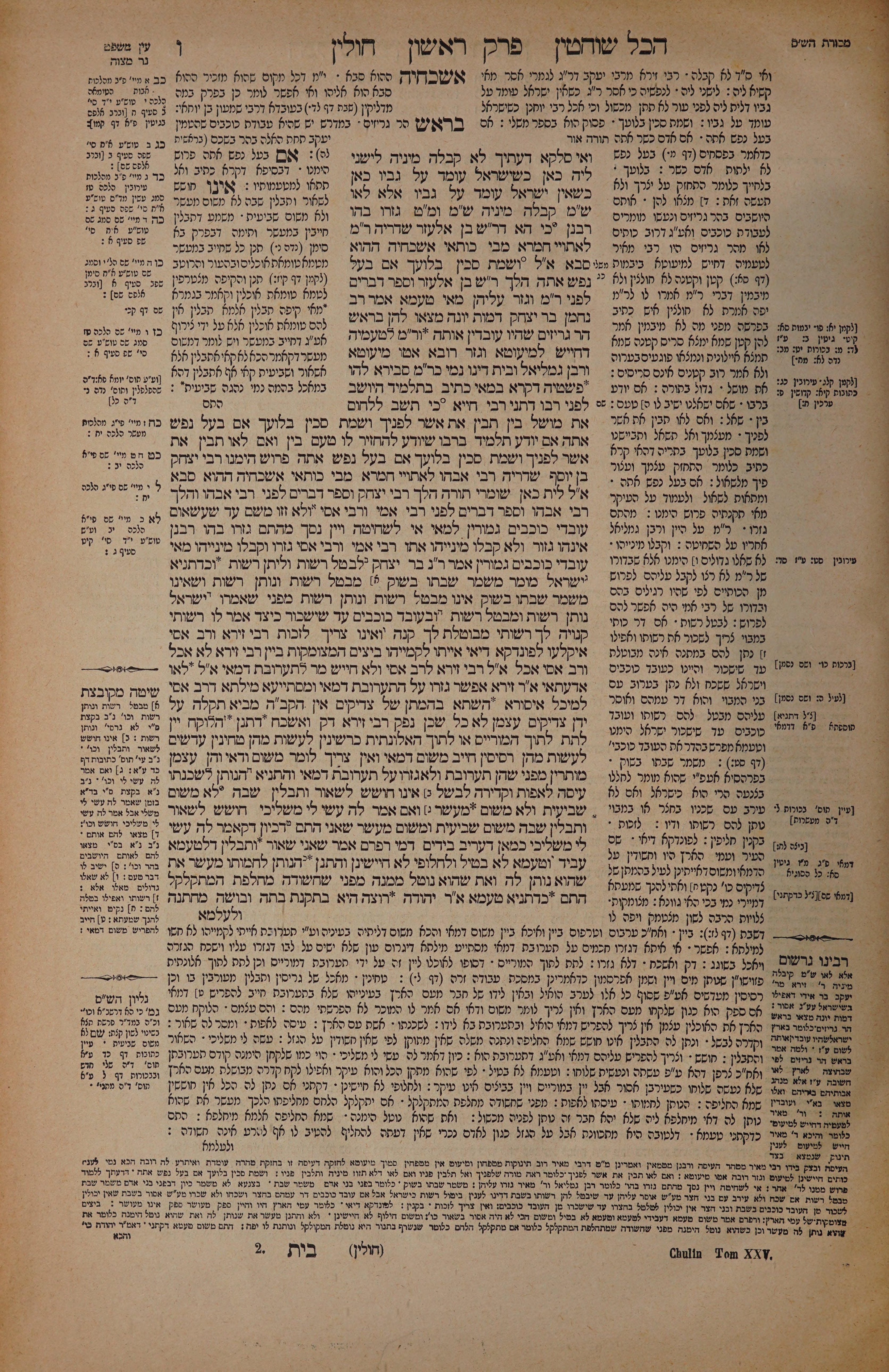 Chullin 6 — amud alef