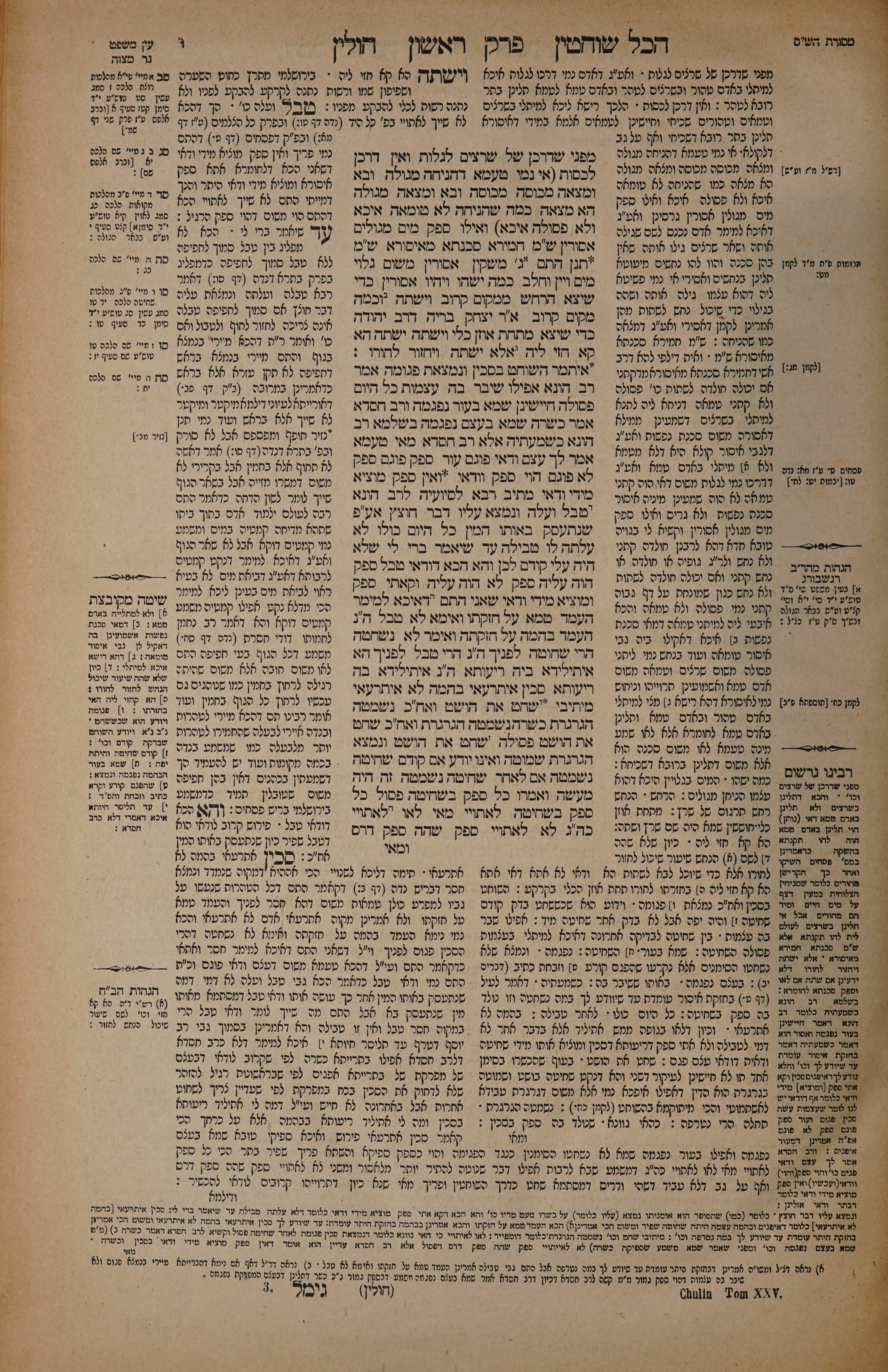 Chullin 10 — amud alef