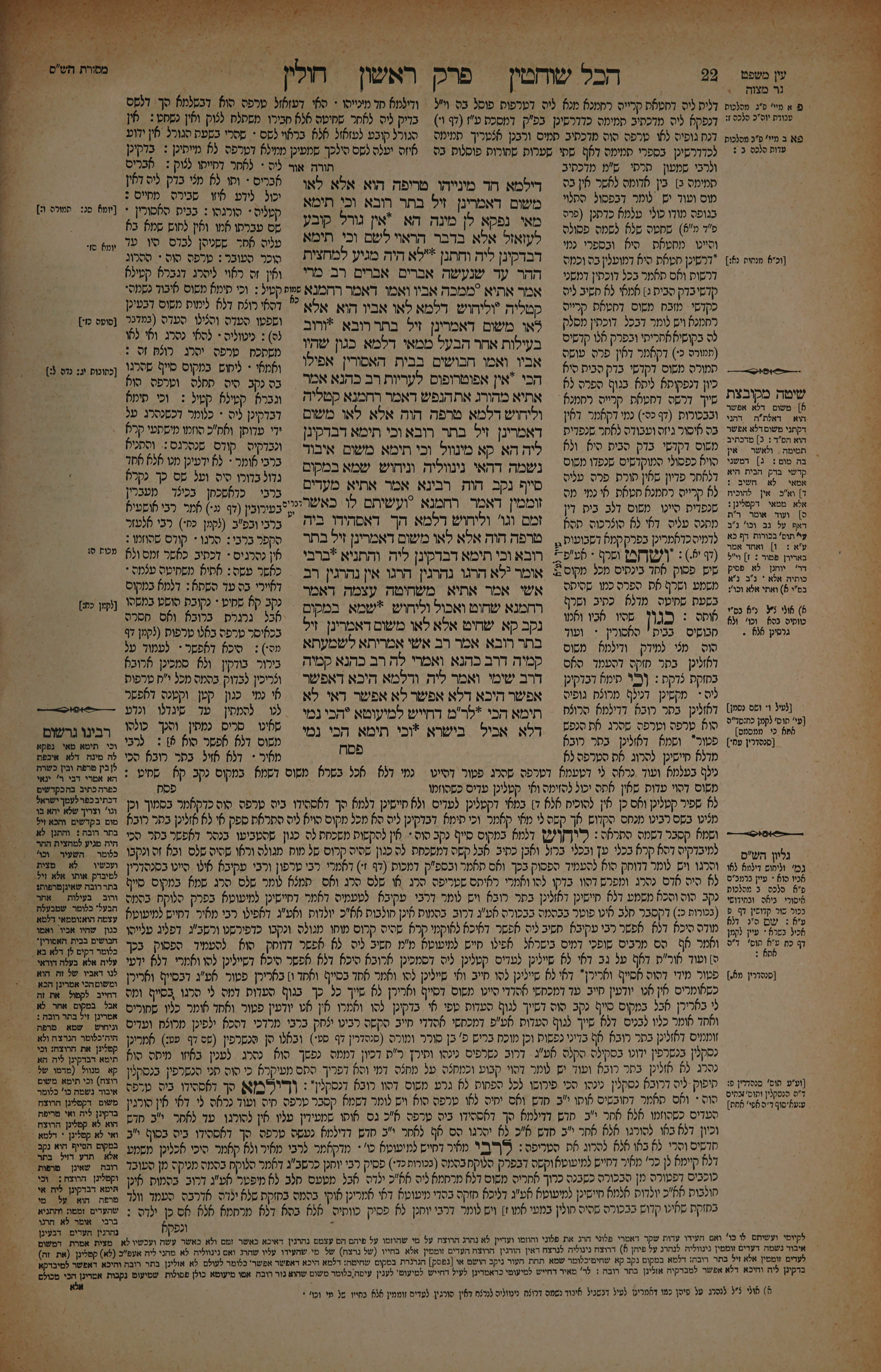 Chullin 11 — amud beis