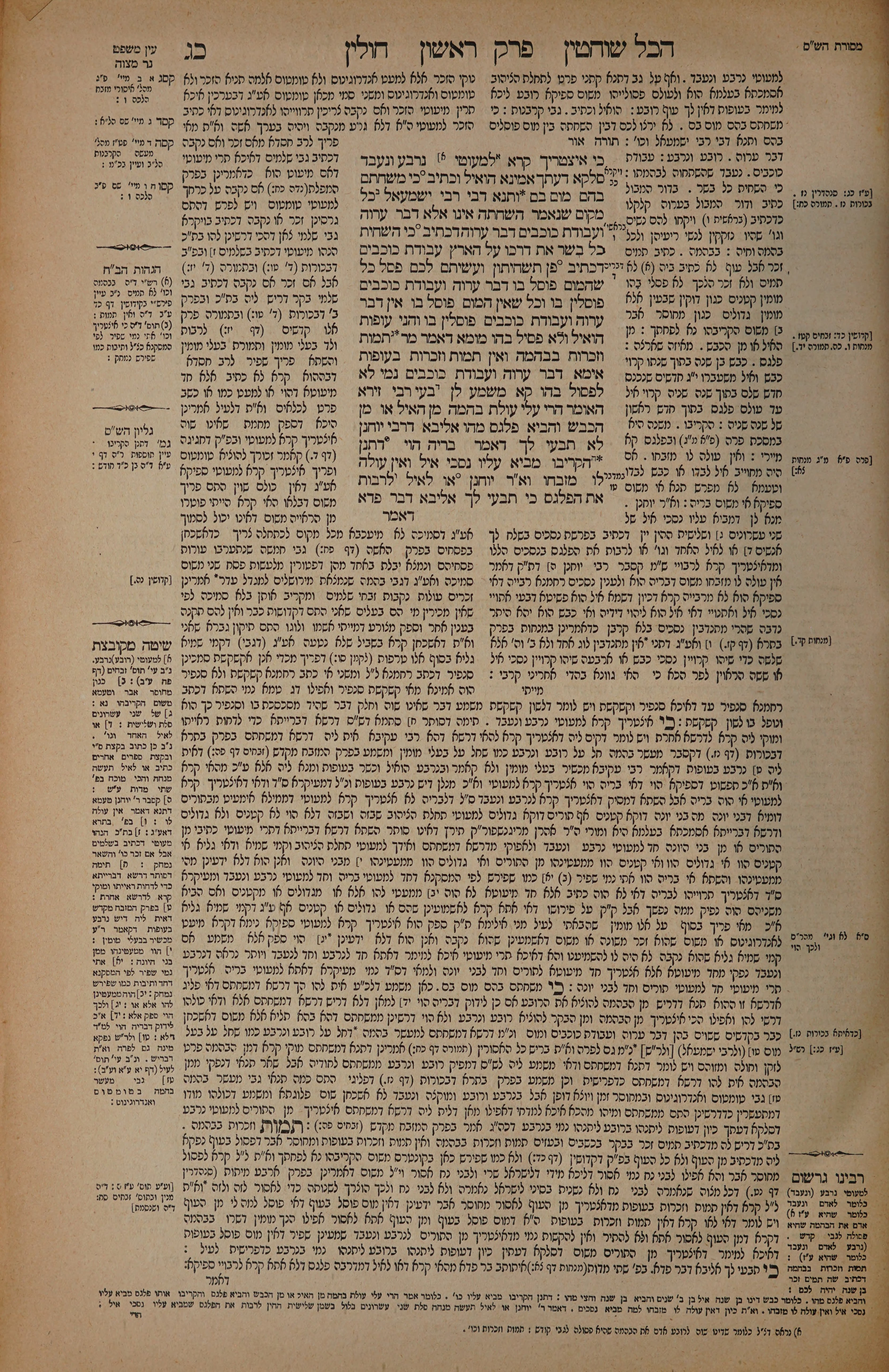 Chullin 23 — amud alef
