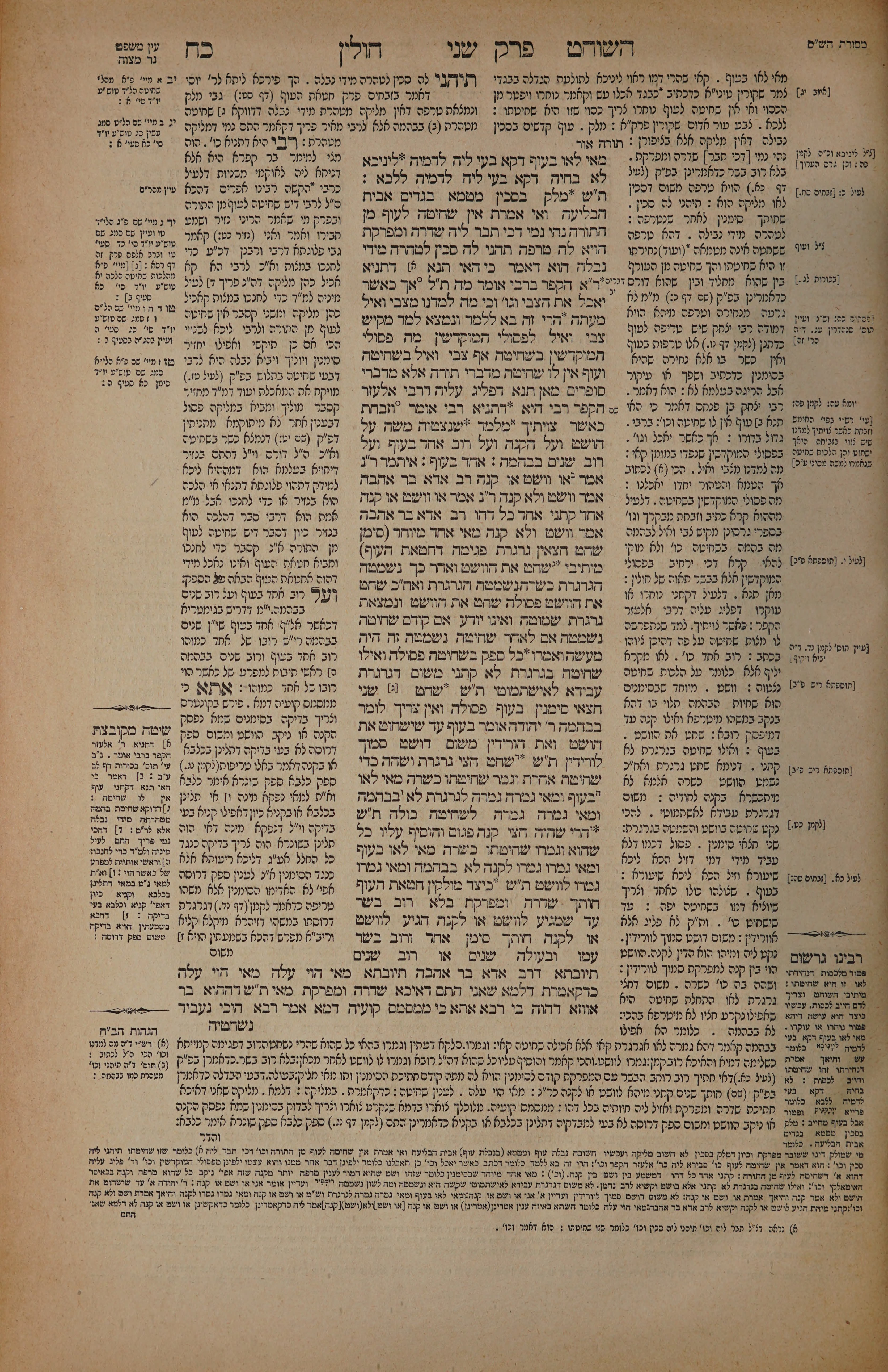 Chullin 28 — amud alef