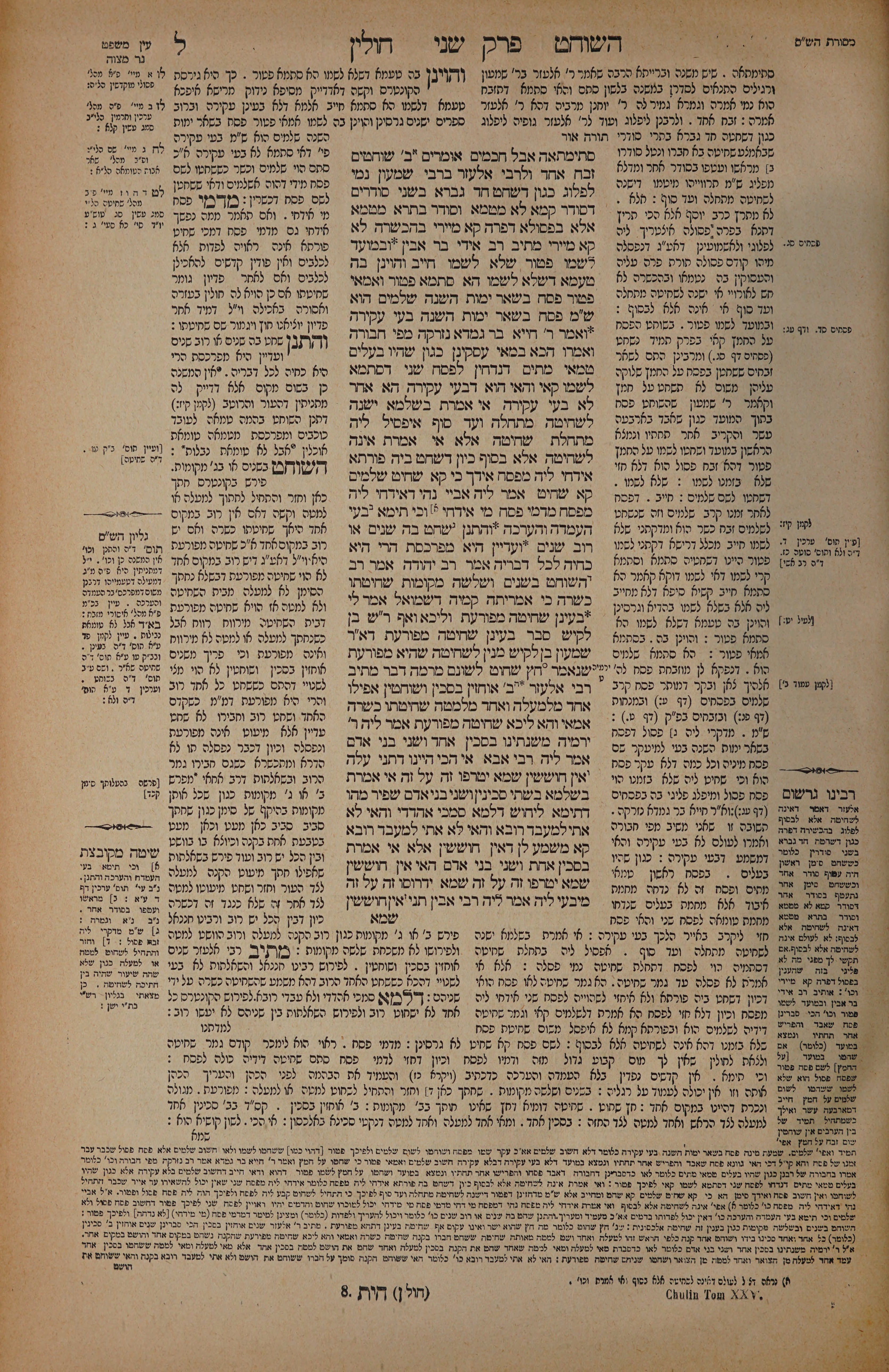 Chullin 30 — amud alef