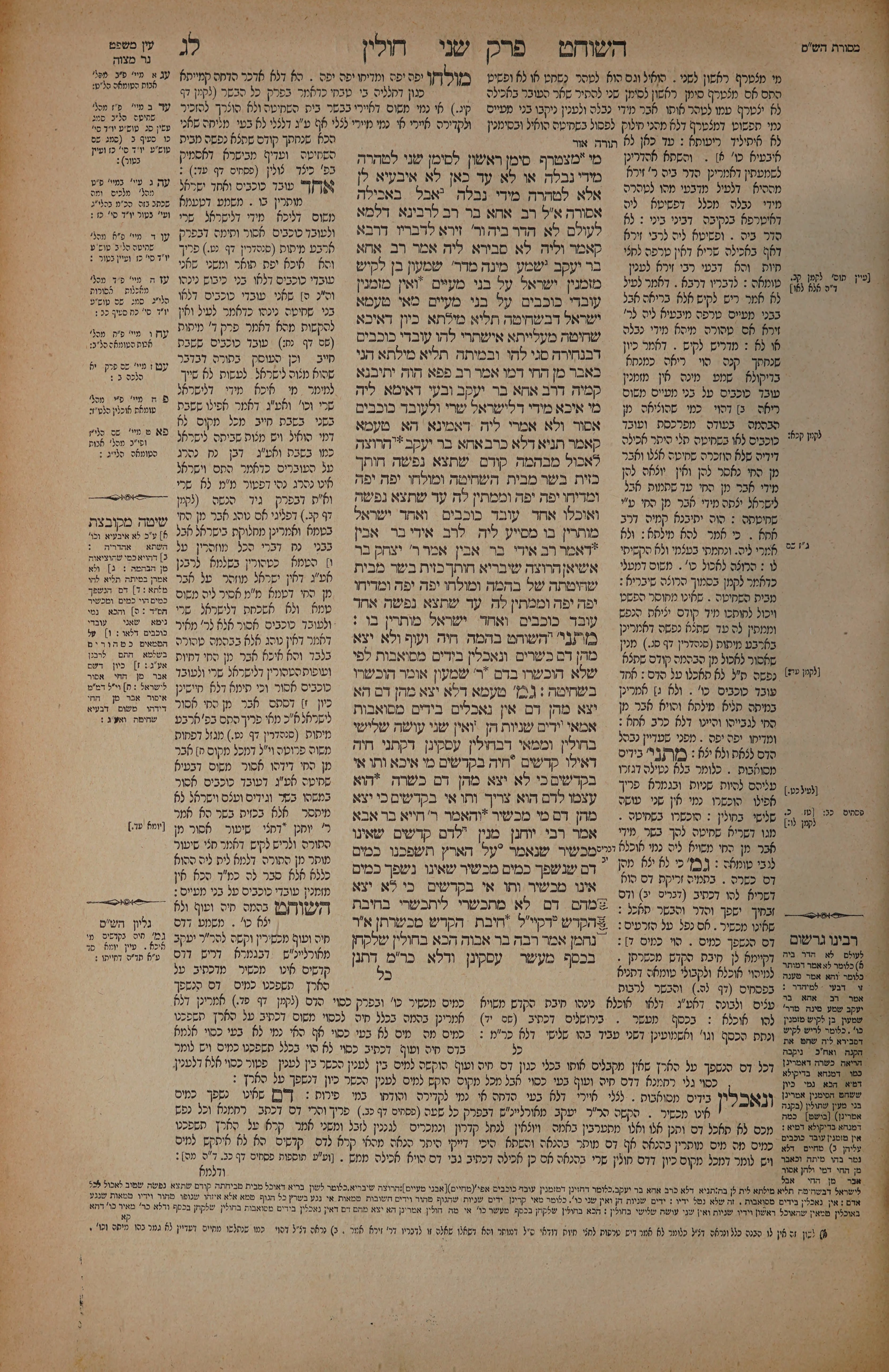 Chullin 33 — amud alef