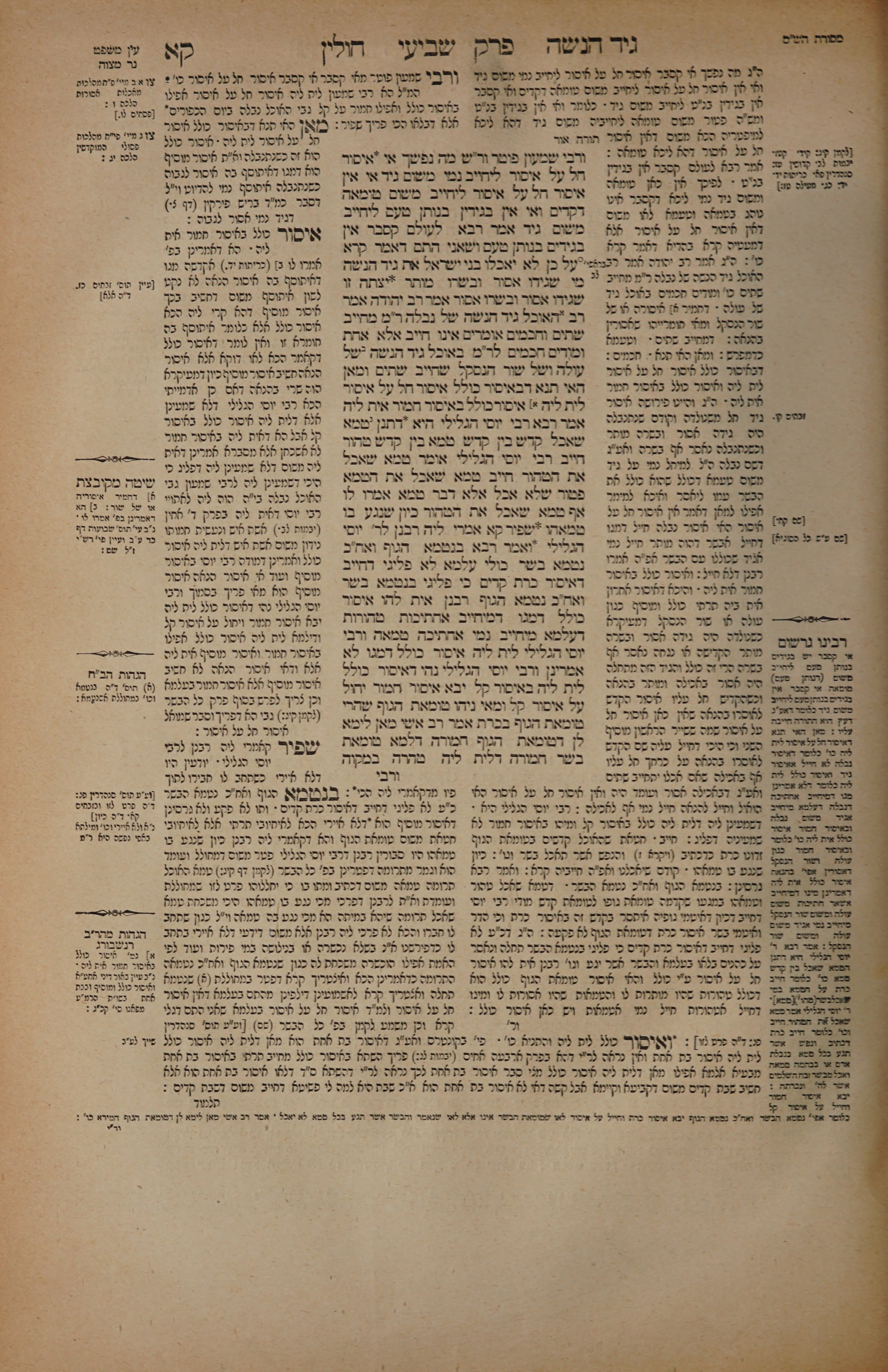 Chullin 101 — amud alef