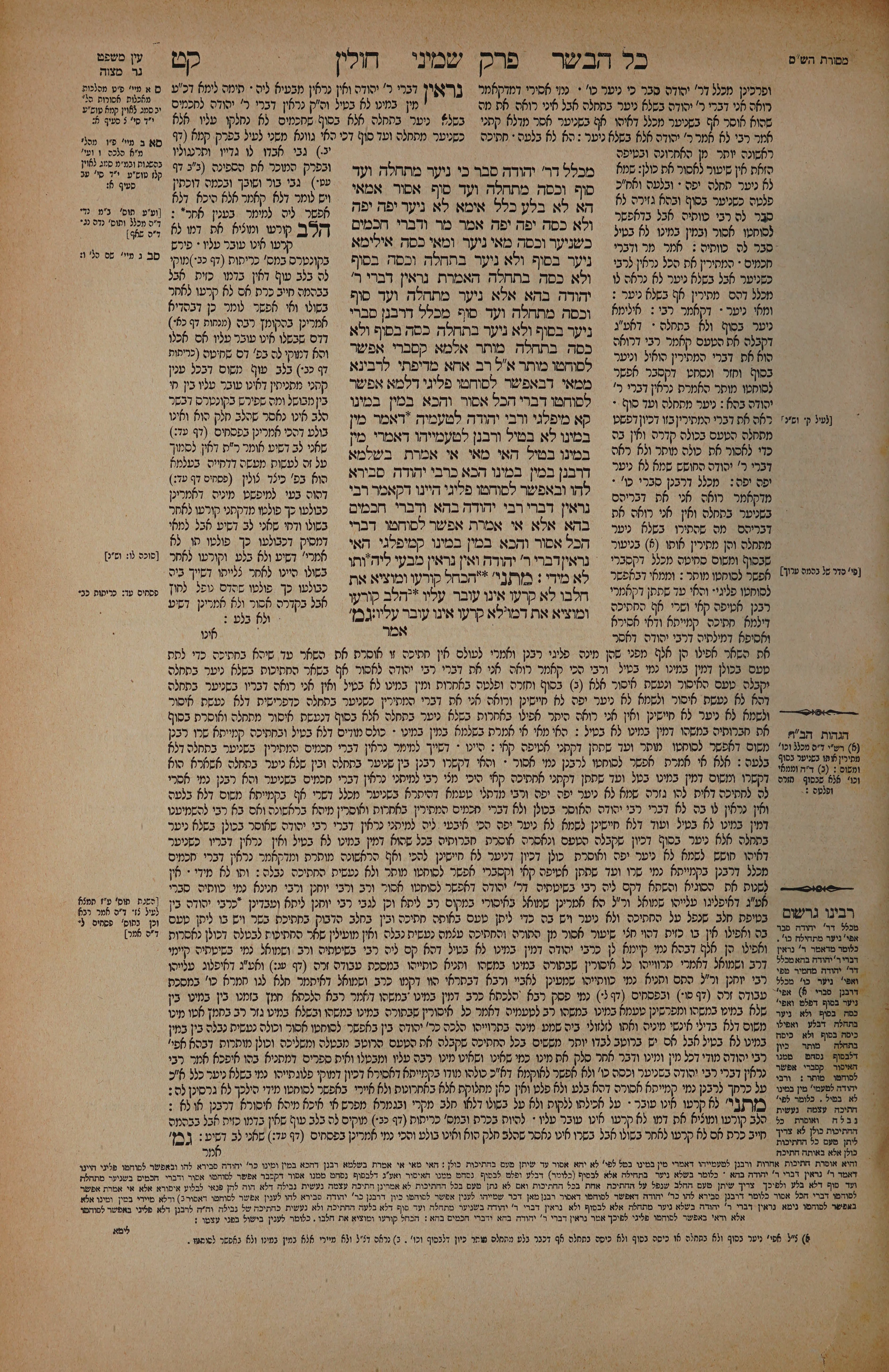 Chullin 109 — amud alef