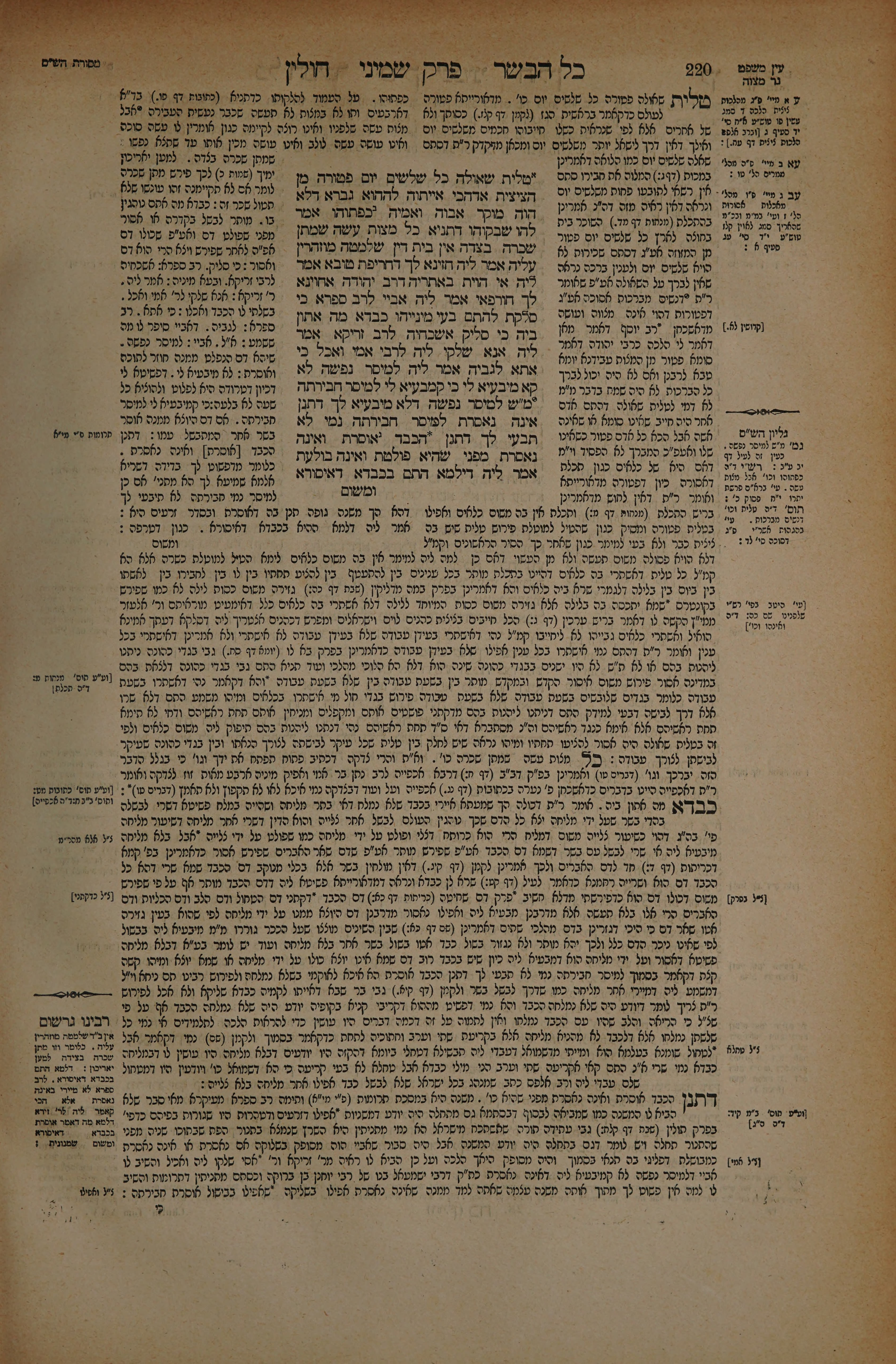 Chullin 110 — amud beis