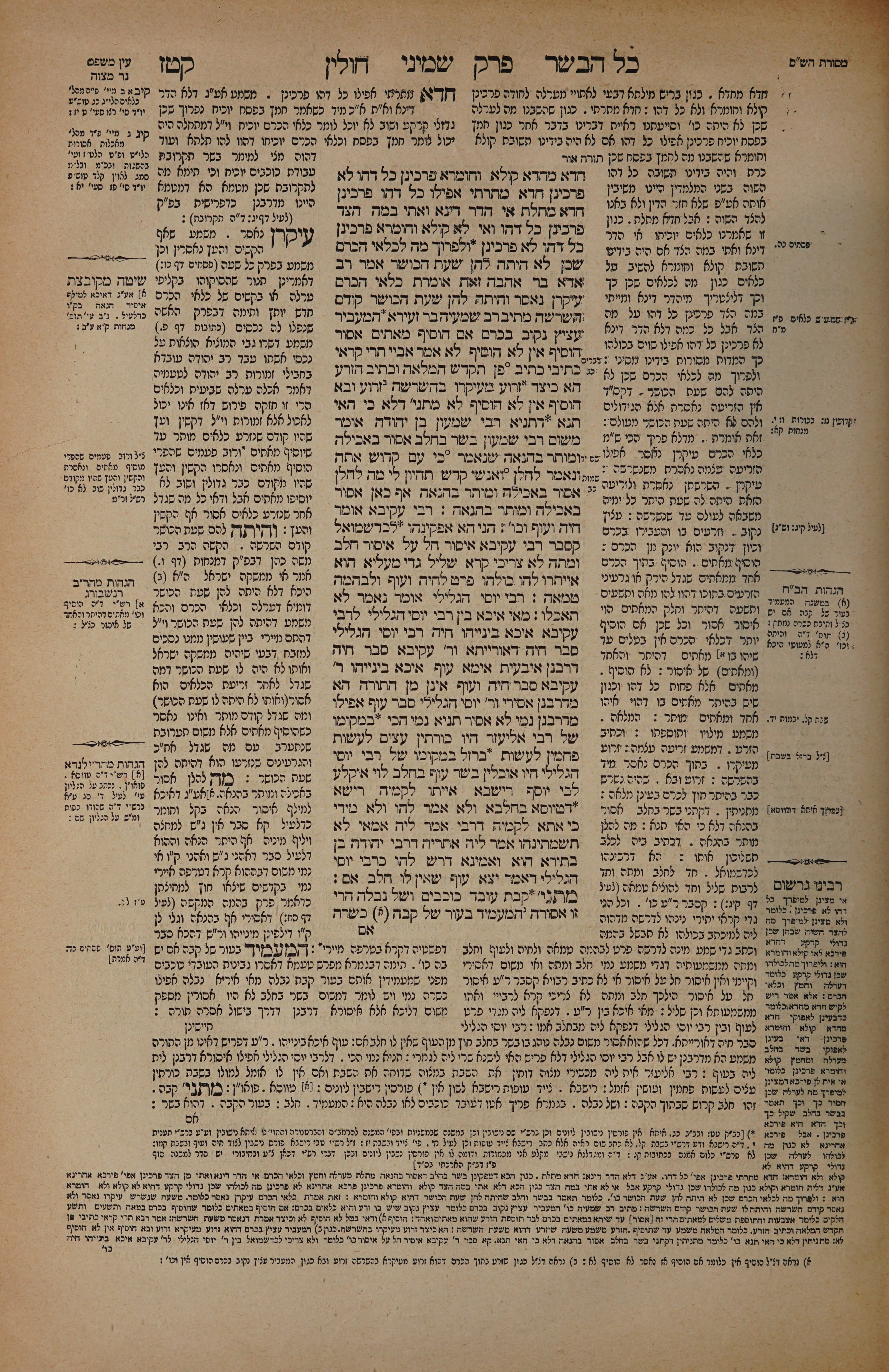 Chullin 116 — amud alef