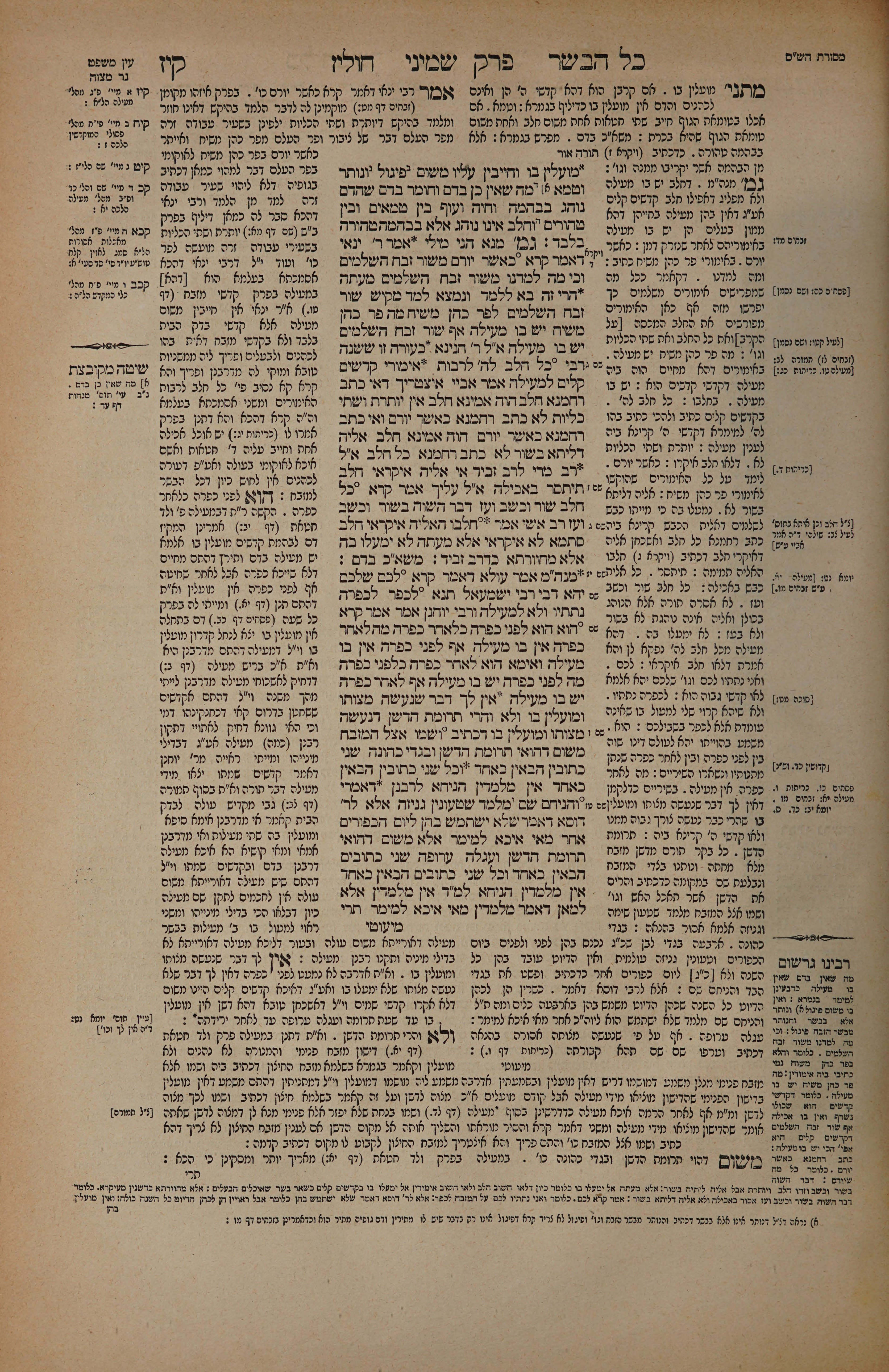 Chullin 117 — amud alef