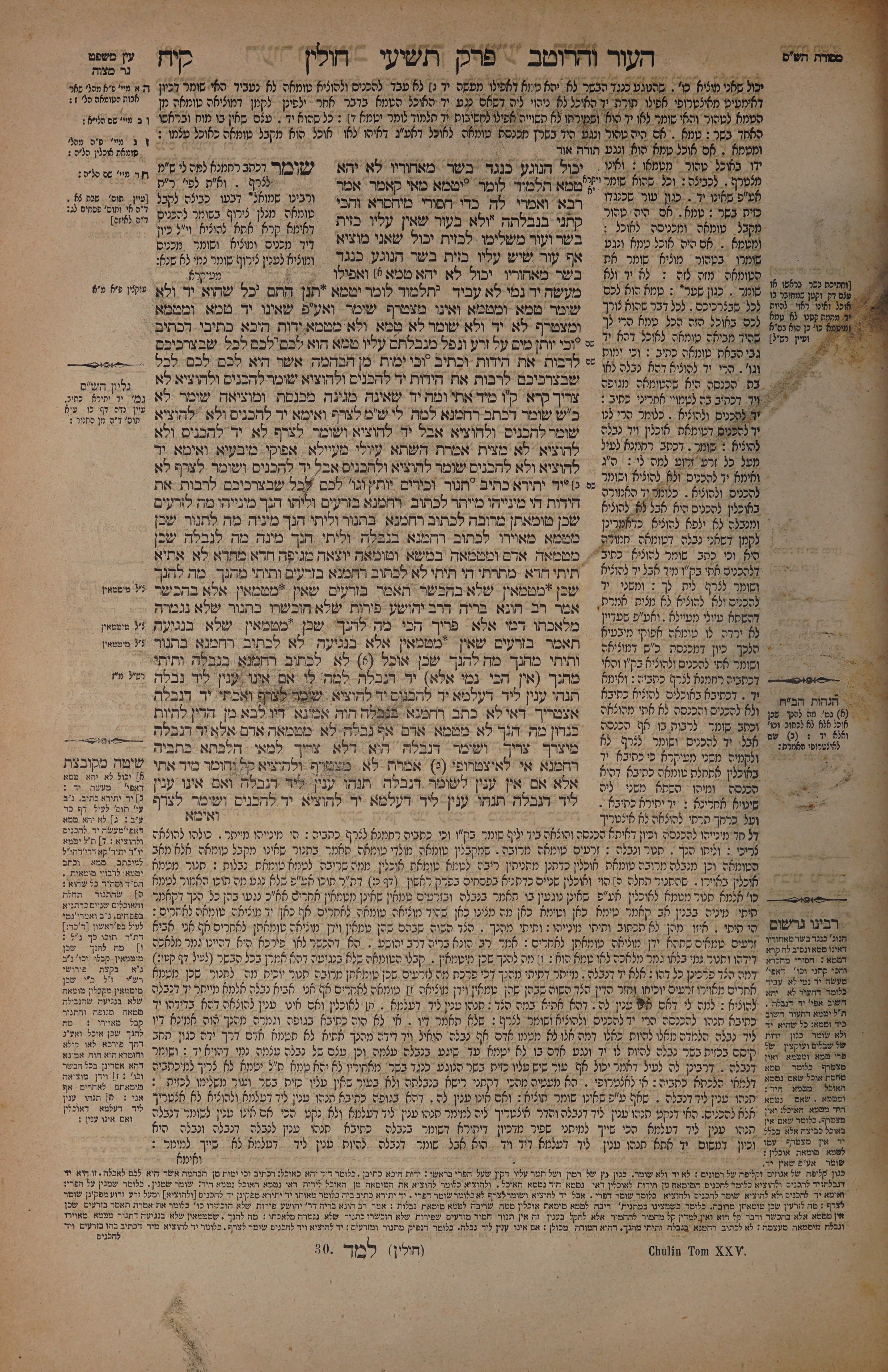 Chullin 118 — amud alef
