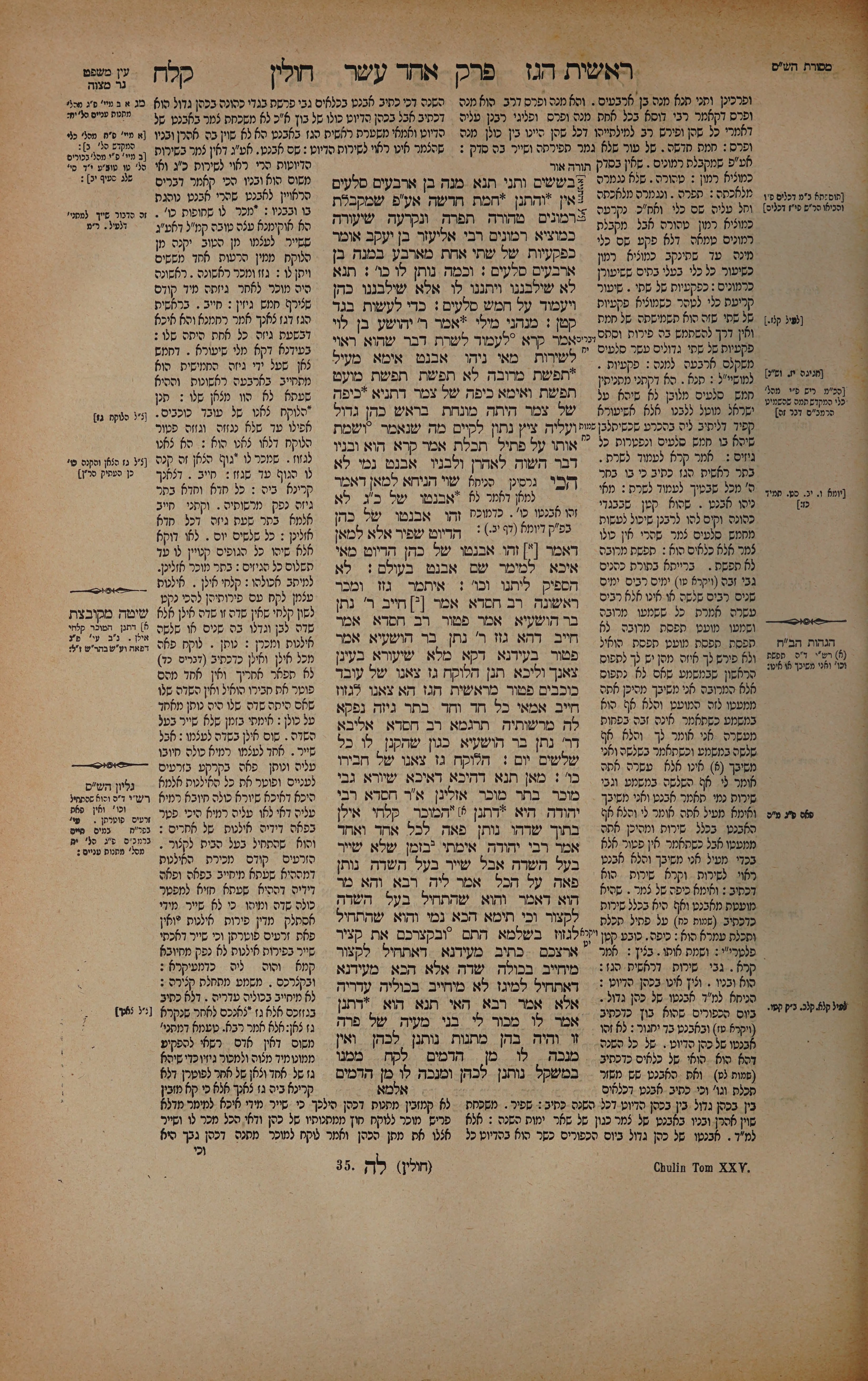 Chullin 138 — amud alef