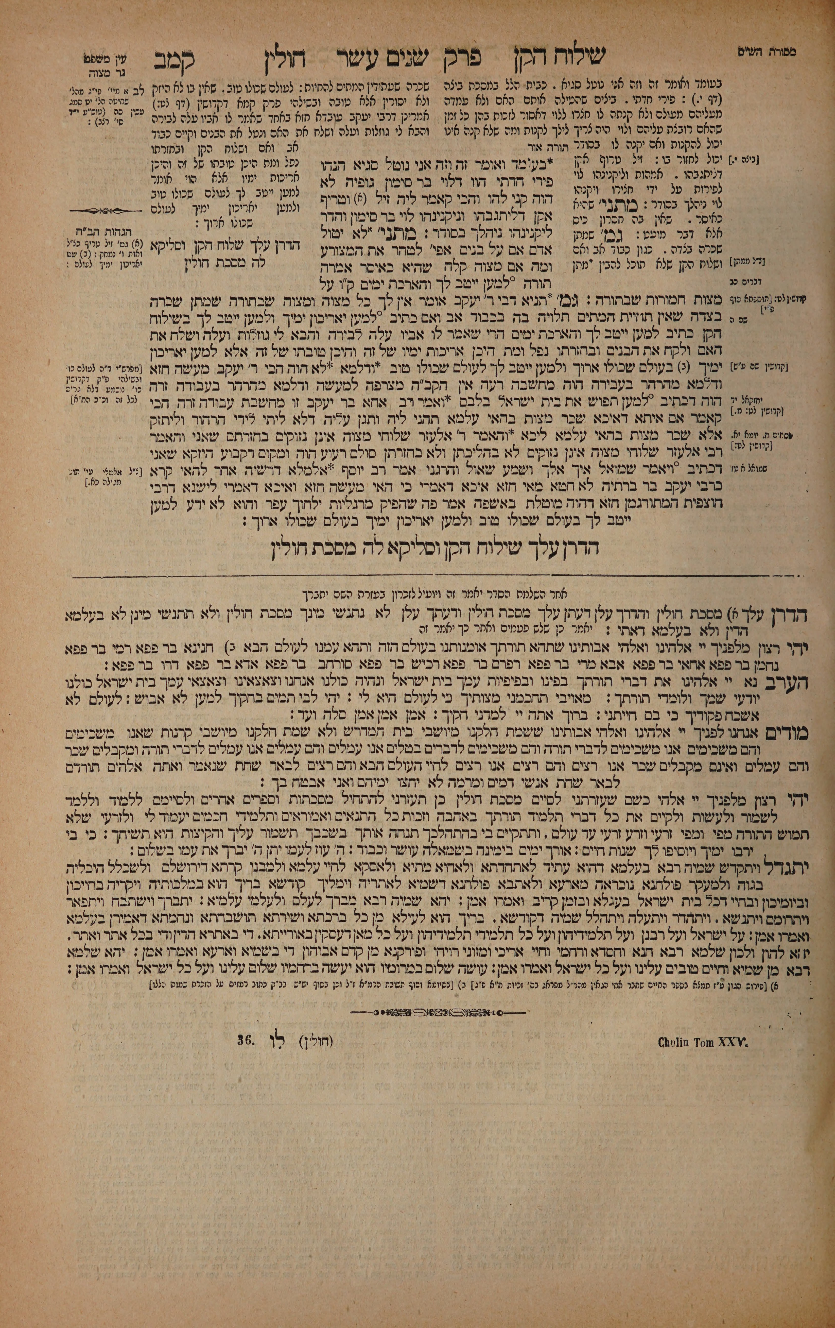 Chullin 142 — amud alef