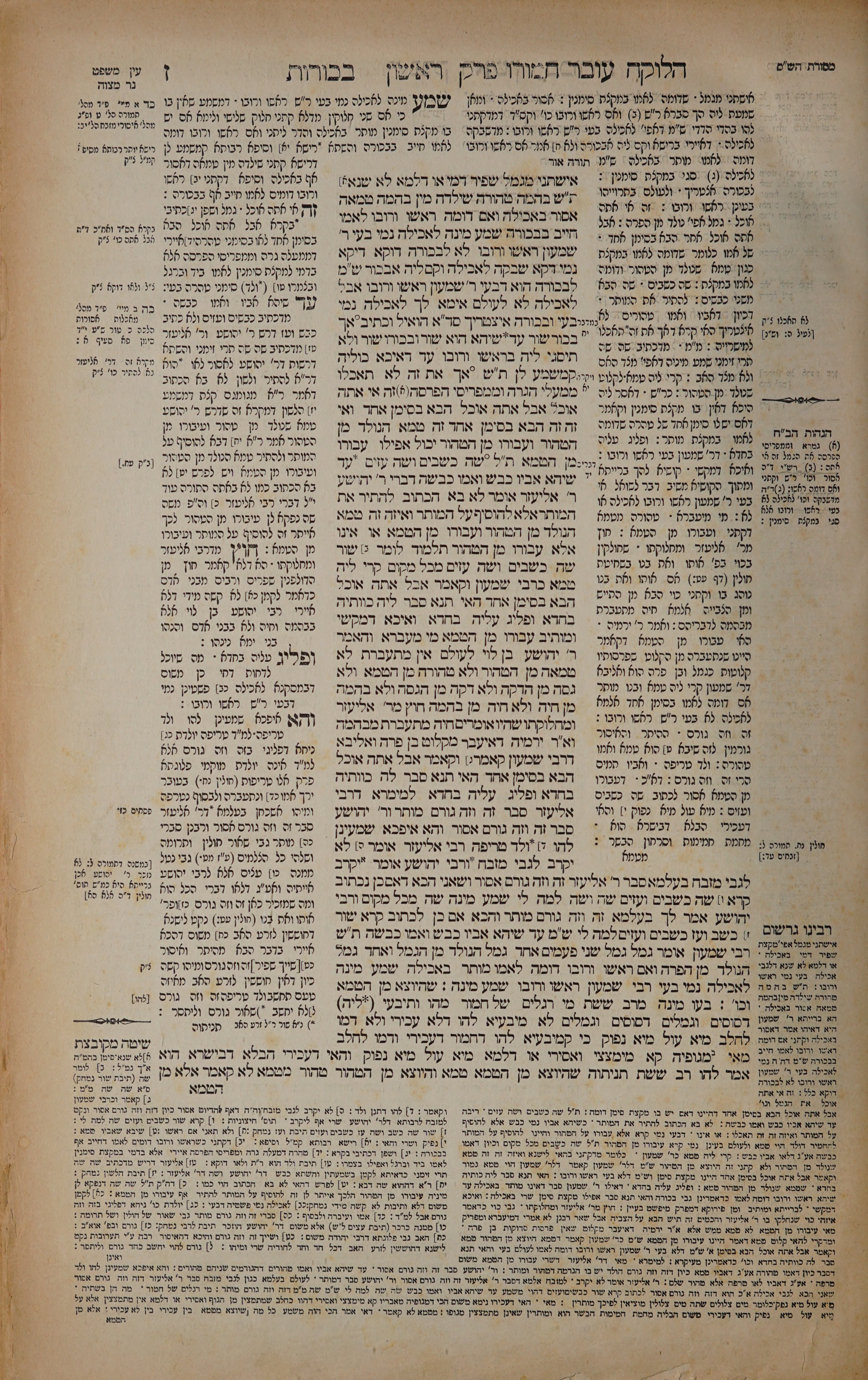 Bechoros 7 — amud alef