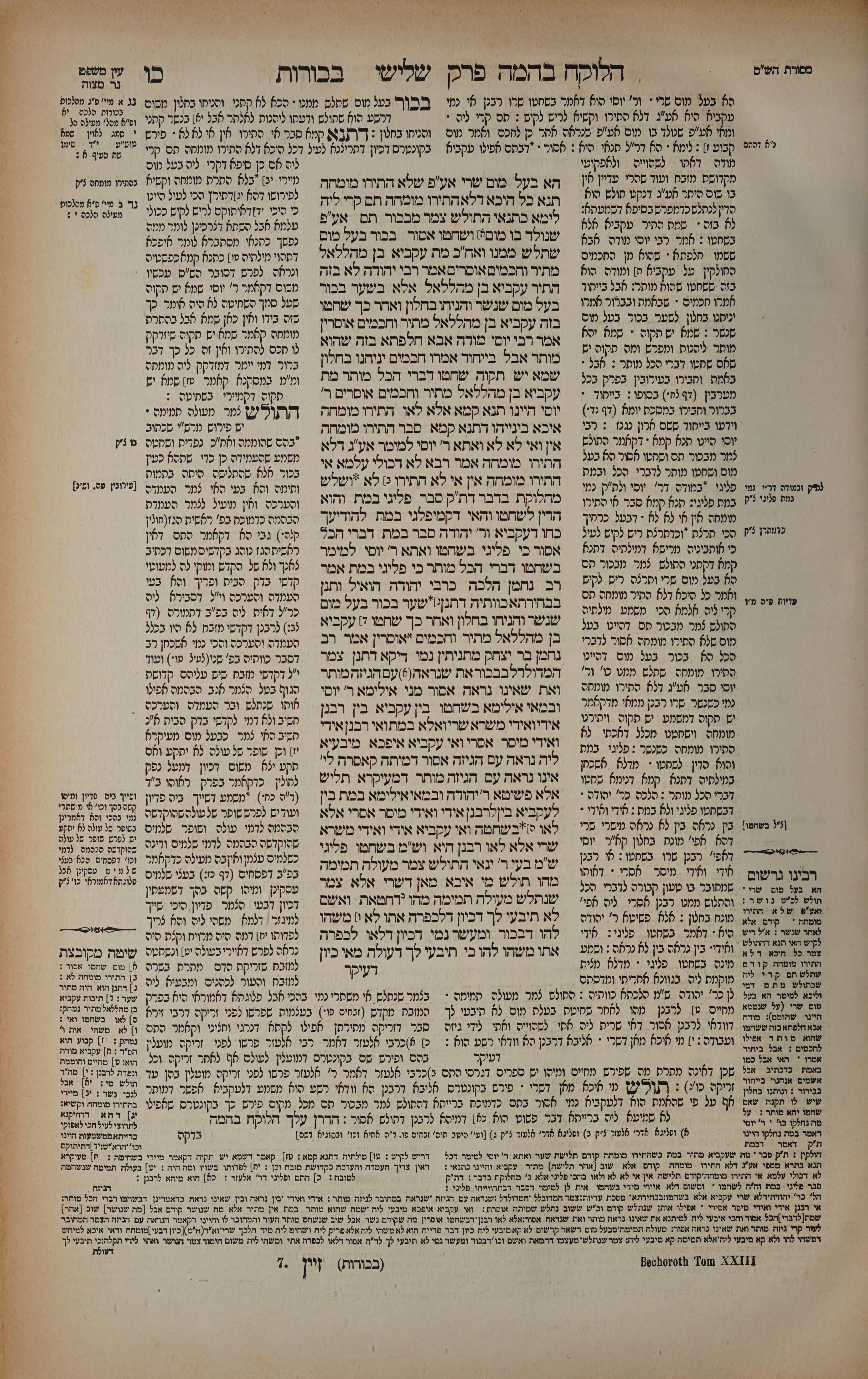 Bechoros 26 — amud alef