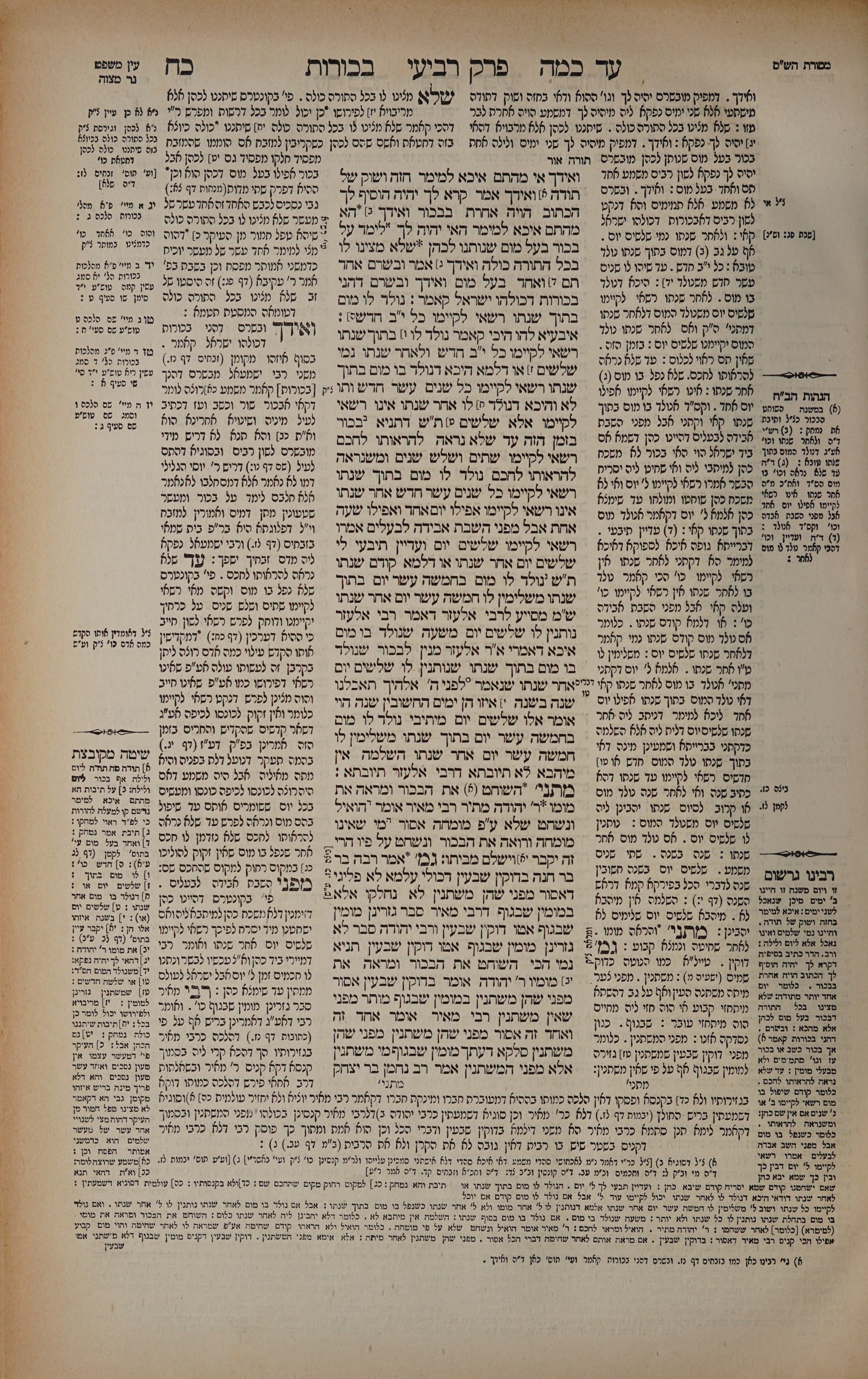 Bechoros 28 — amud alef
