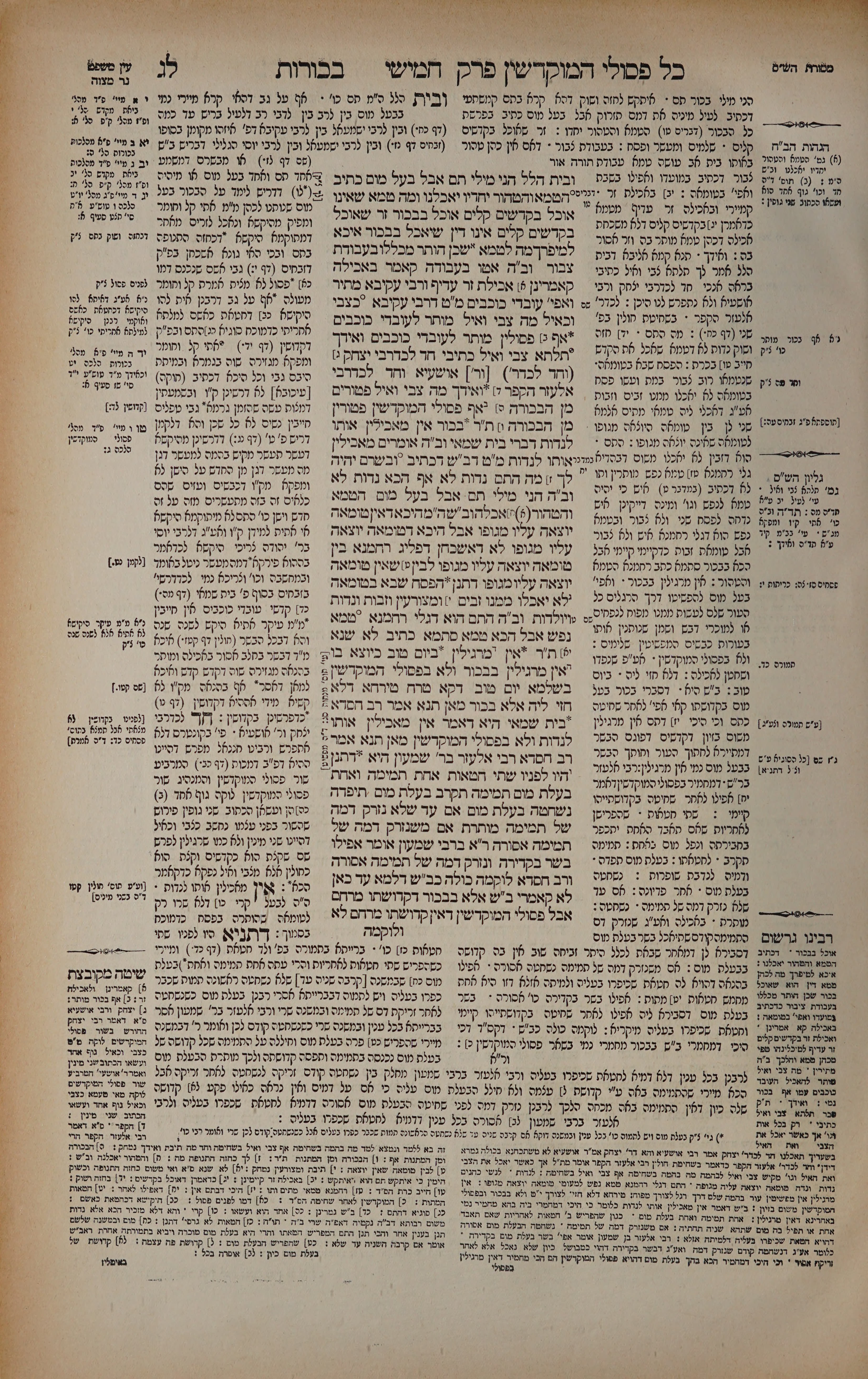 Bechoros 33 — amud alef
