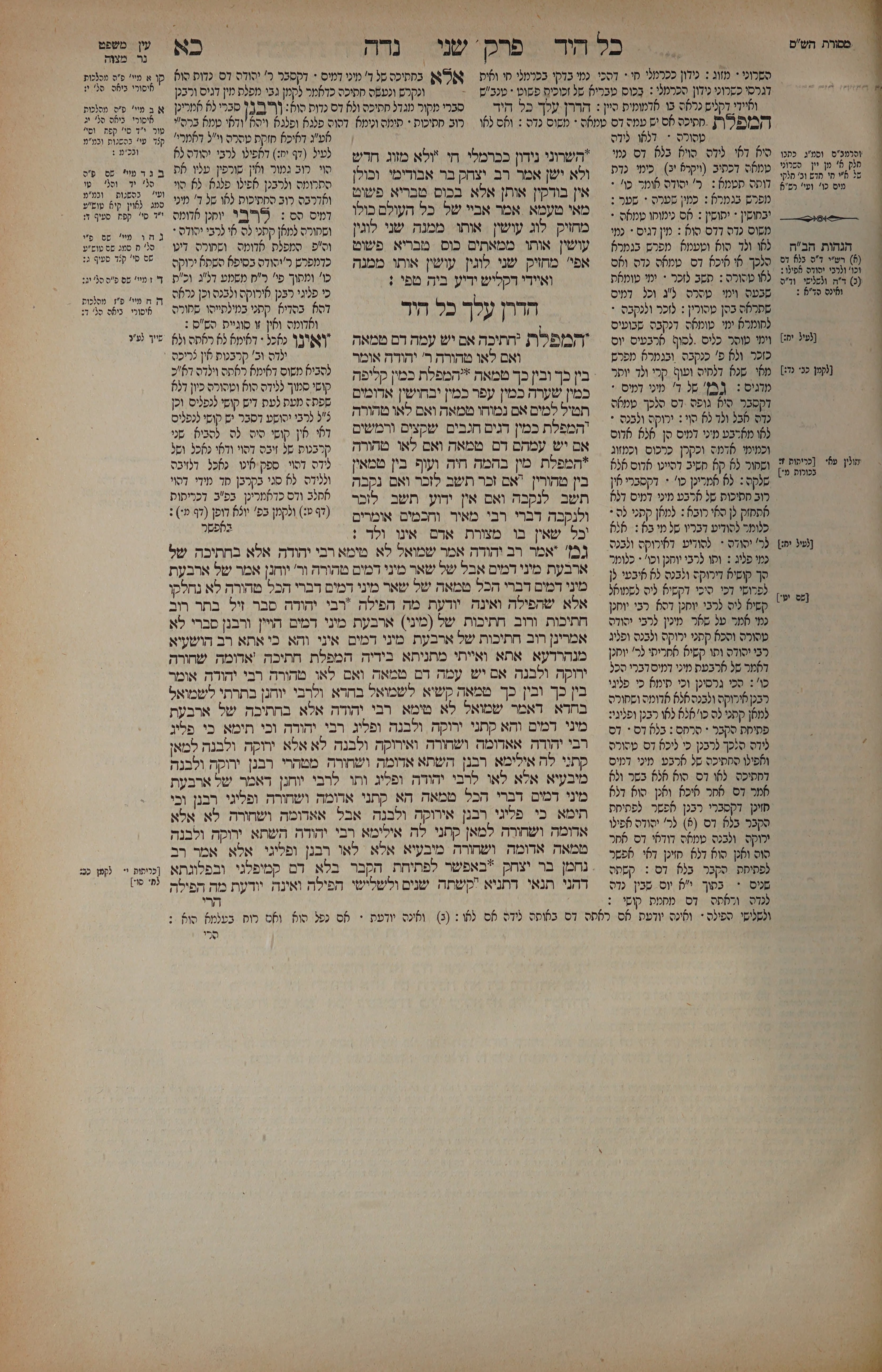 Niddah 21 — amud alef