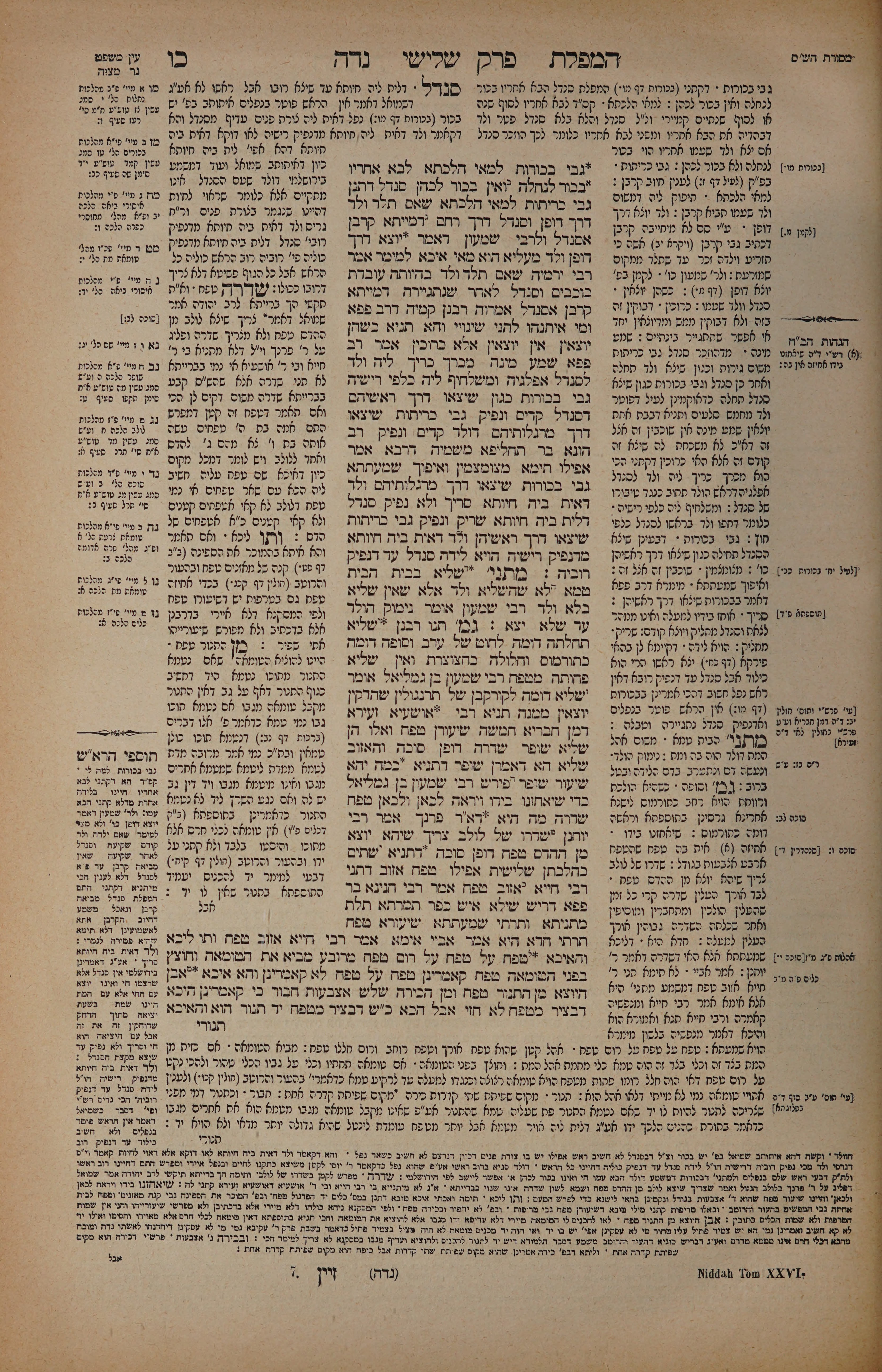 Niddah 26 — amud alef