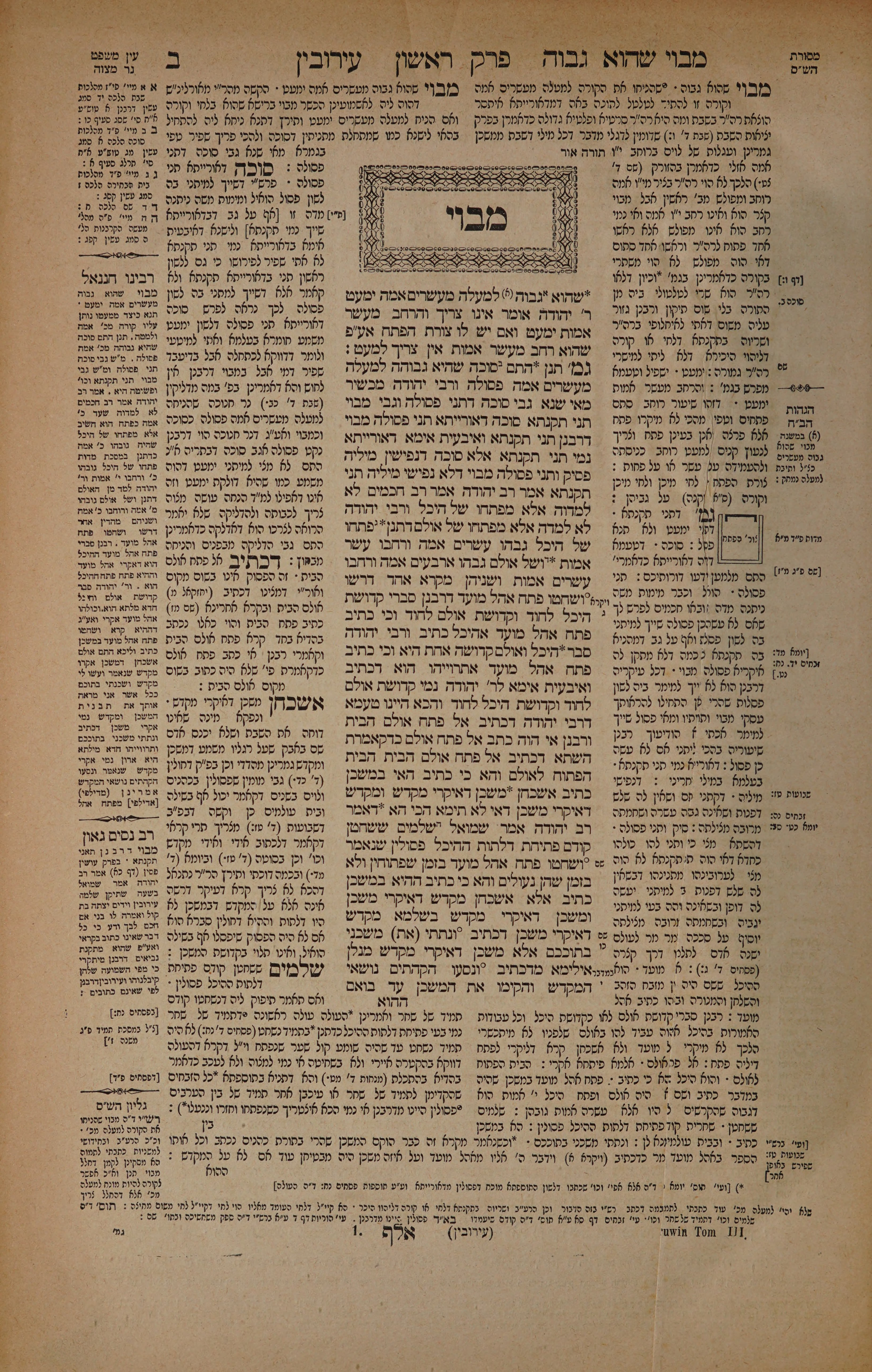 Eruvin 2 — amud alef