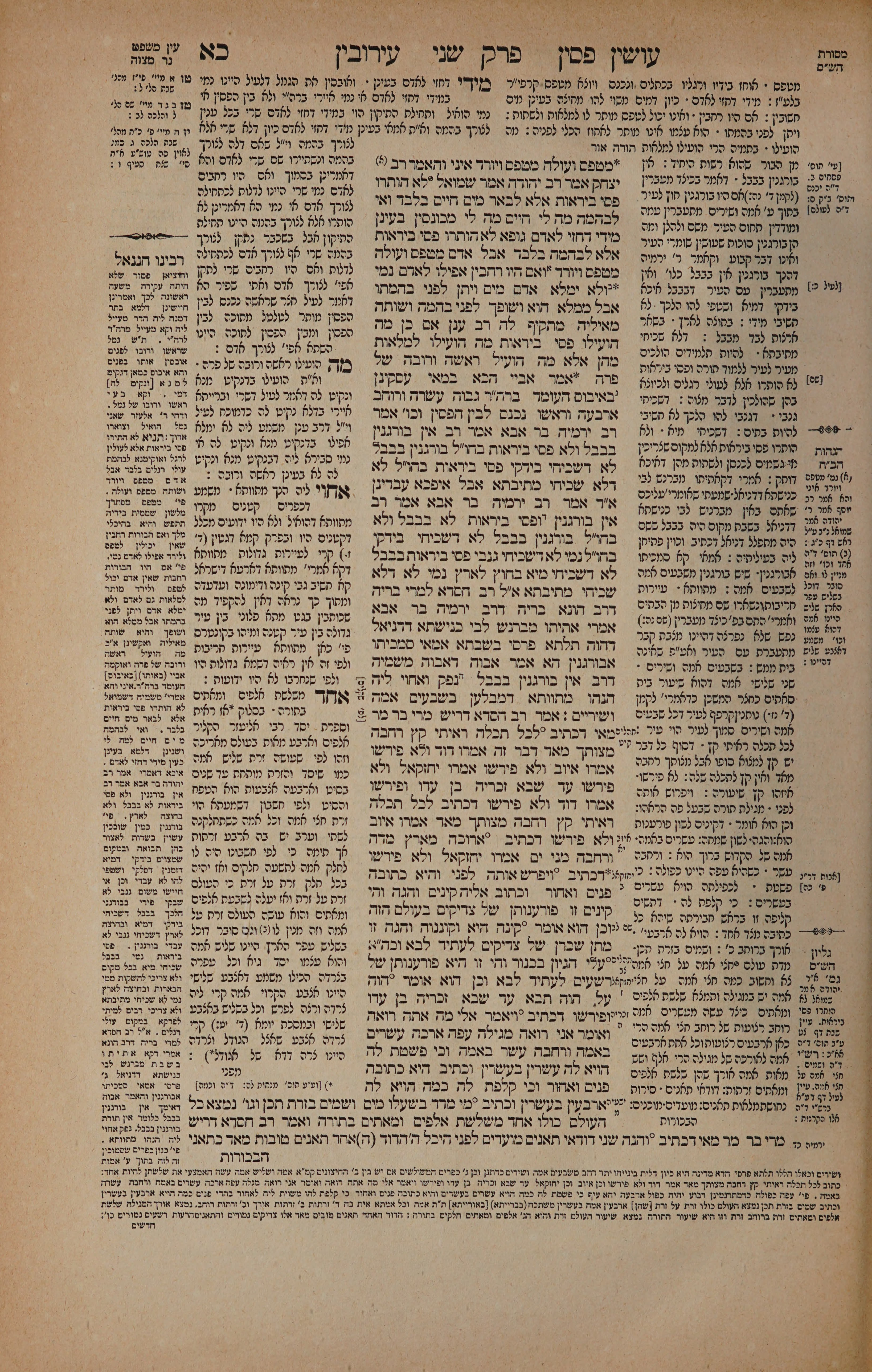 Eruvin 21 — amud alef